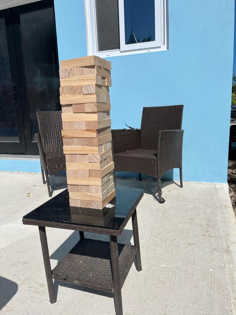 Giant Jenga Game Rental – Fun Lawn Game for Weddings, Parties & Events - Savoury Luxury Events