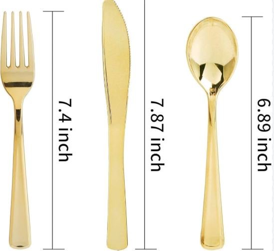 Heavy Duty Disposable Plastic Silverware Cutlery - Savoury Luxury Events