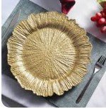 13 - Inch Charger Plates – Elegant Table Setting for Weddings & Events - Savoury Luxury Events