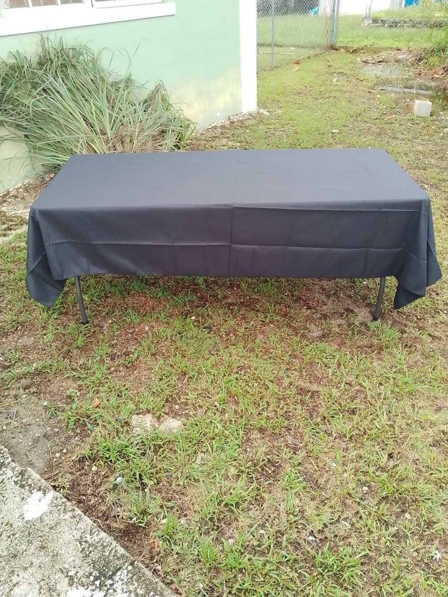 6 - Foot Tablecloth Rental – Spandex, Medium & Long Styles for Elegant Events - Savoury Luxury Events