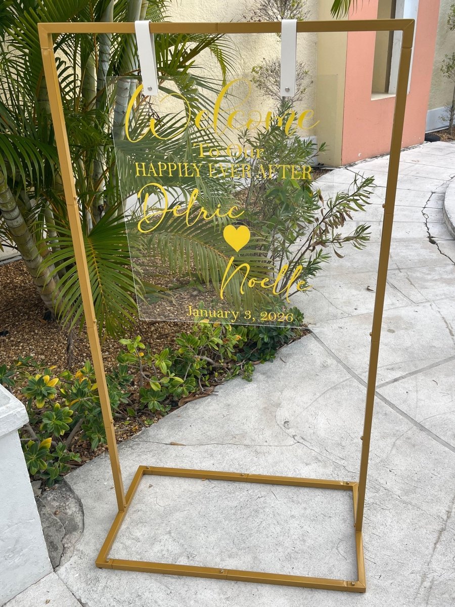 Event Welcome Sign - Savoury Luxury Events