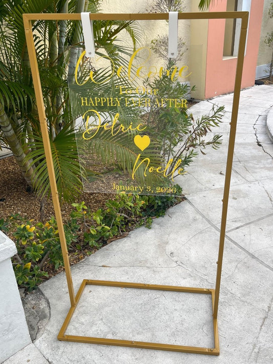 Event Welcome Sign - Savoury Luxury Events
