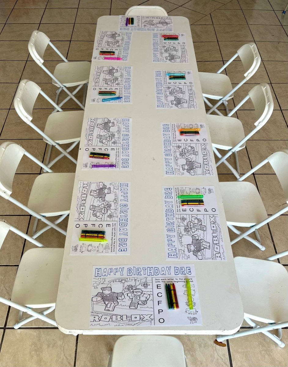 Kids’ Activity Table and Chair – Fun Entertainment for Events - Savoury Luxury Events