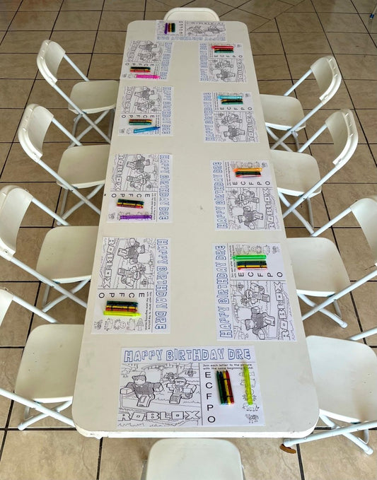 Kids’ Activity Table and Chair – Fun Entertainment for Events - Savoury Luxury Events