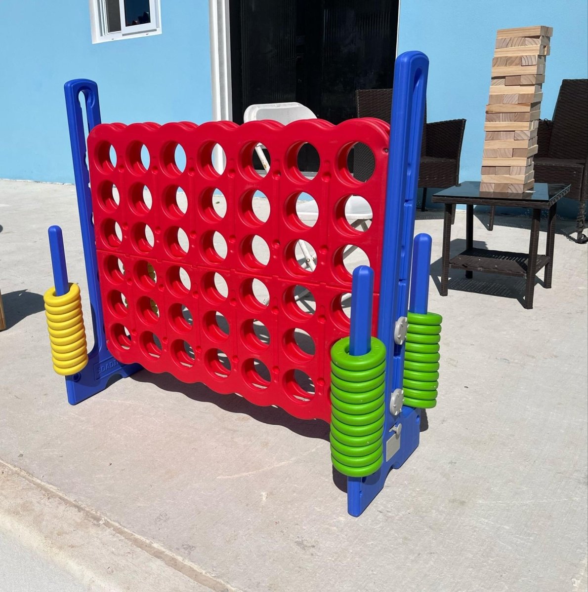 Large Connect Four Game Rental – Giant Outdoor Board Game for Events - Savoury Luxury Events